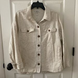 Madewell Donegal Flannel Shirt Jacket. M